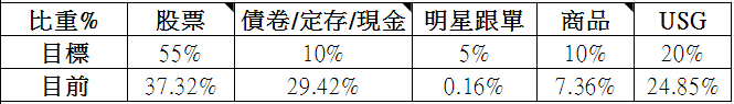 財富獨立的路程-2020-7-投資比重